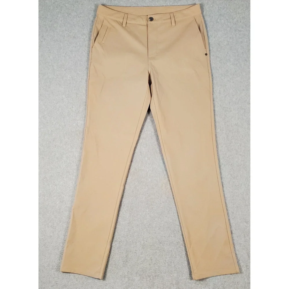 Vuori Cascade Tech Pants Mens 33X33 Beige Performance Trousers V427 NWOT sample